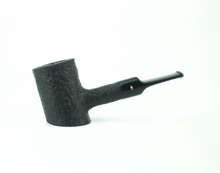 Moonshine Patriot Pipe in Midnight Blast Finish with Black Stem