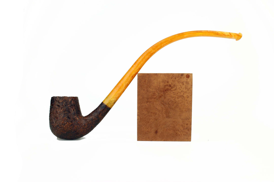 C12XL | BriarWorks Classic Churchwarden Bent Billiard Pipe