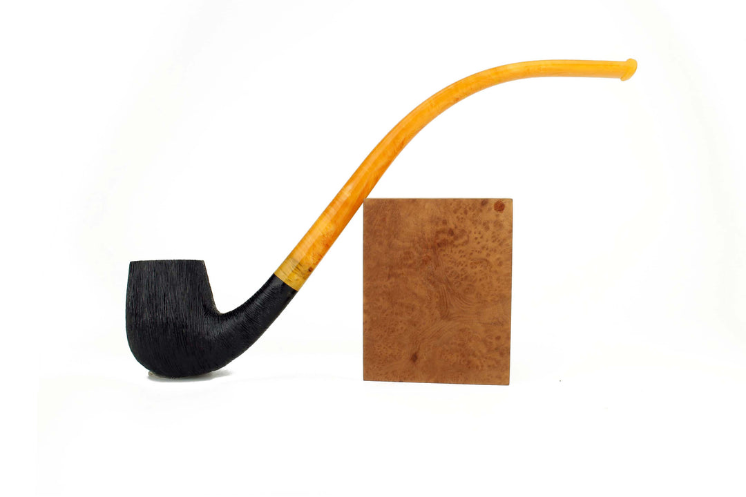 C12XL | BriarWorks Classic Churchwarden Bent Billiard Pipe