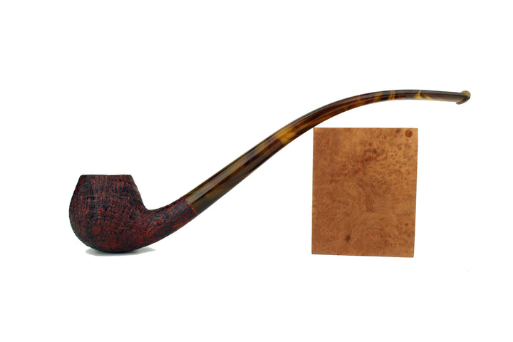 C91XL | BriarWorks Classic Churchwarden Bent Apple Pipe