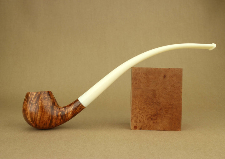 C91XL | BriarWorks Classic Churchwarden Bent Apple Pipe