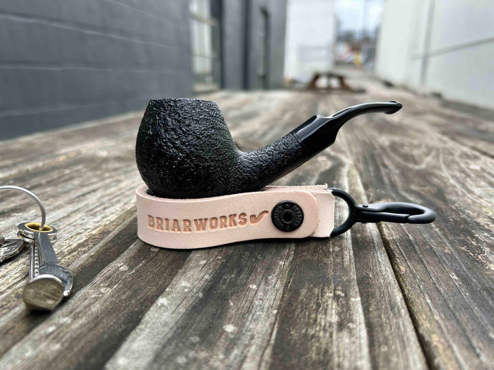 BriarWorks x Bradley Mountain Leather Key Fob and Pipe Rest - Natural