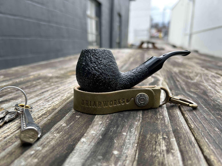 BriarWorks x Bradley Mountain Leather Key Fob and Pipe Rest - Olive