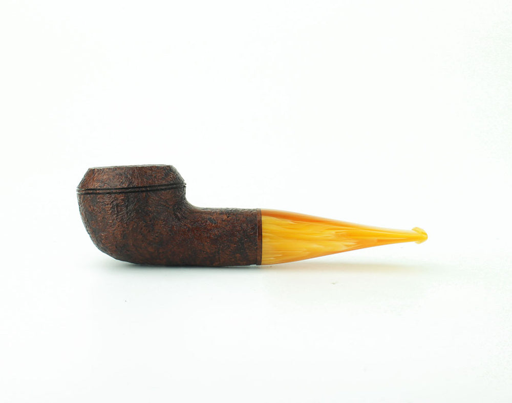 Tao: Smooth Natural Acorn with Silver Tobacco Pipe
