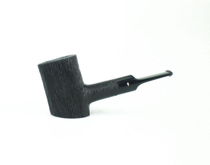 Moonshine Patriot Pipe in Wire Rusticated Finish with Black Stem