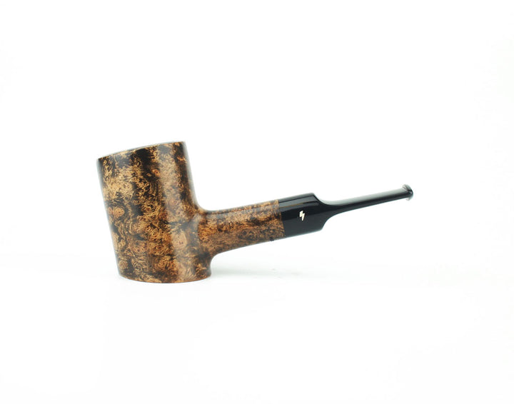 Moonshine Patriot Pipe in Dark Contrast Smooth Finish with Black Stem