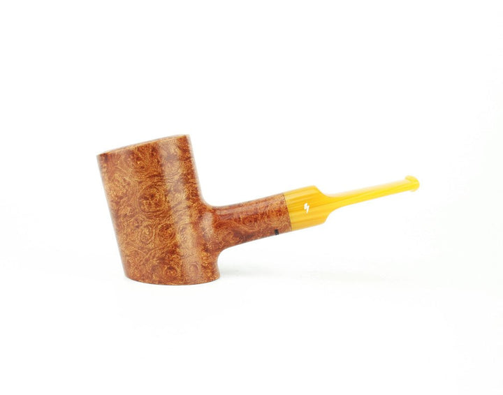 Moonshine Patriot Pipe in Light Contrast Finish with Amber Stem